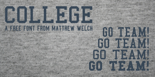 College font sample