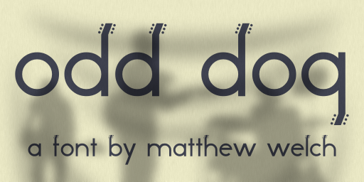 Odd Dog font sample